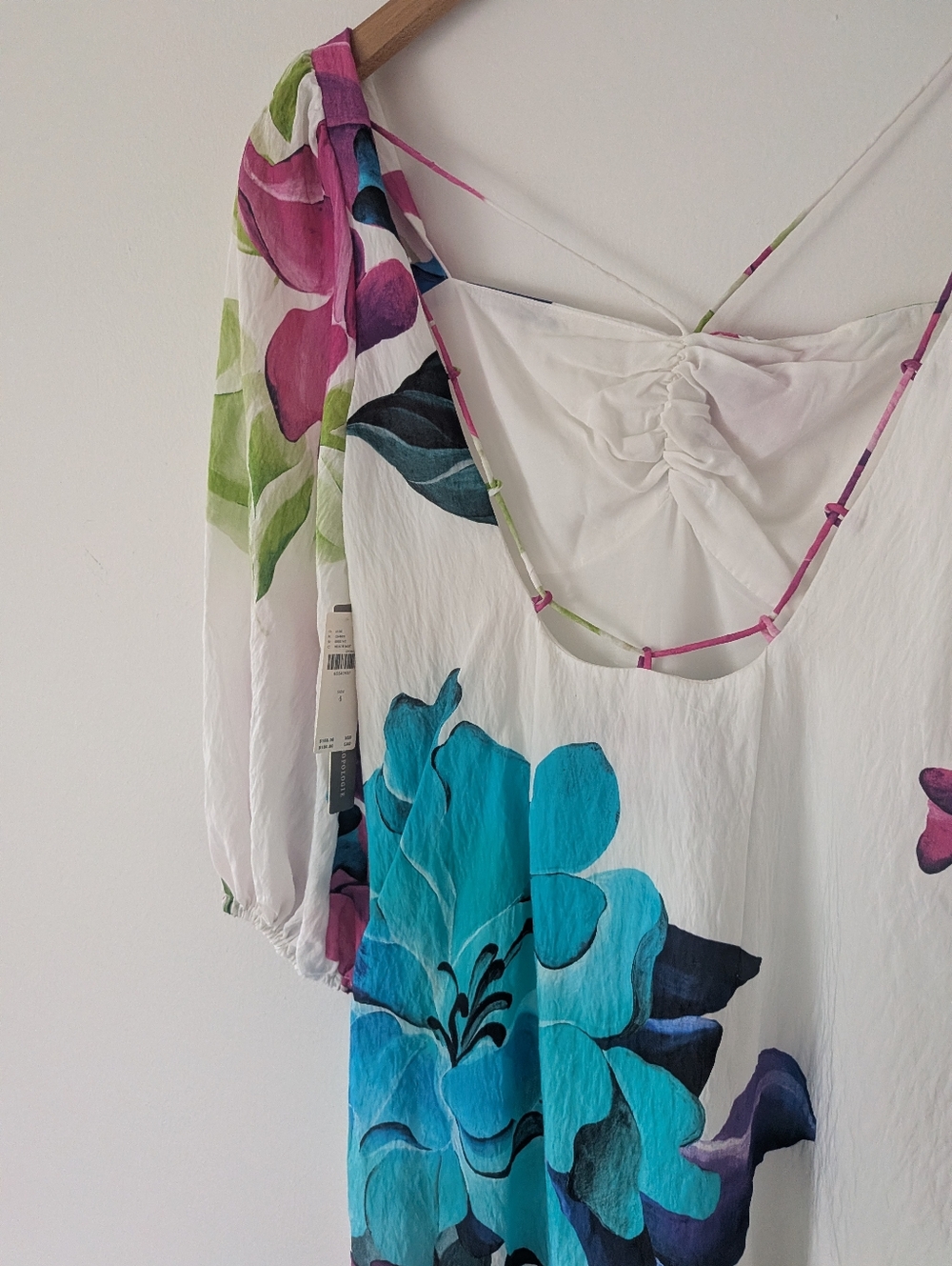 NWT! Anthropologie Maeve Printed Floral Midi Dress - Picture 5 of 9